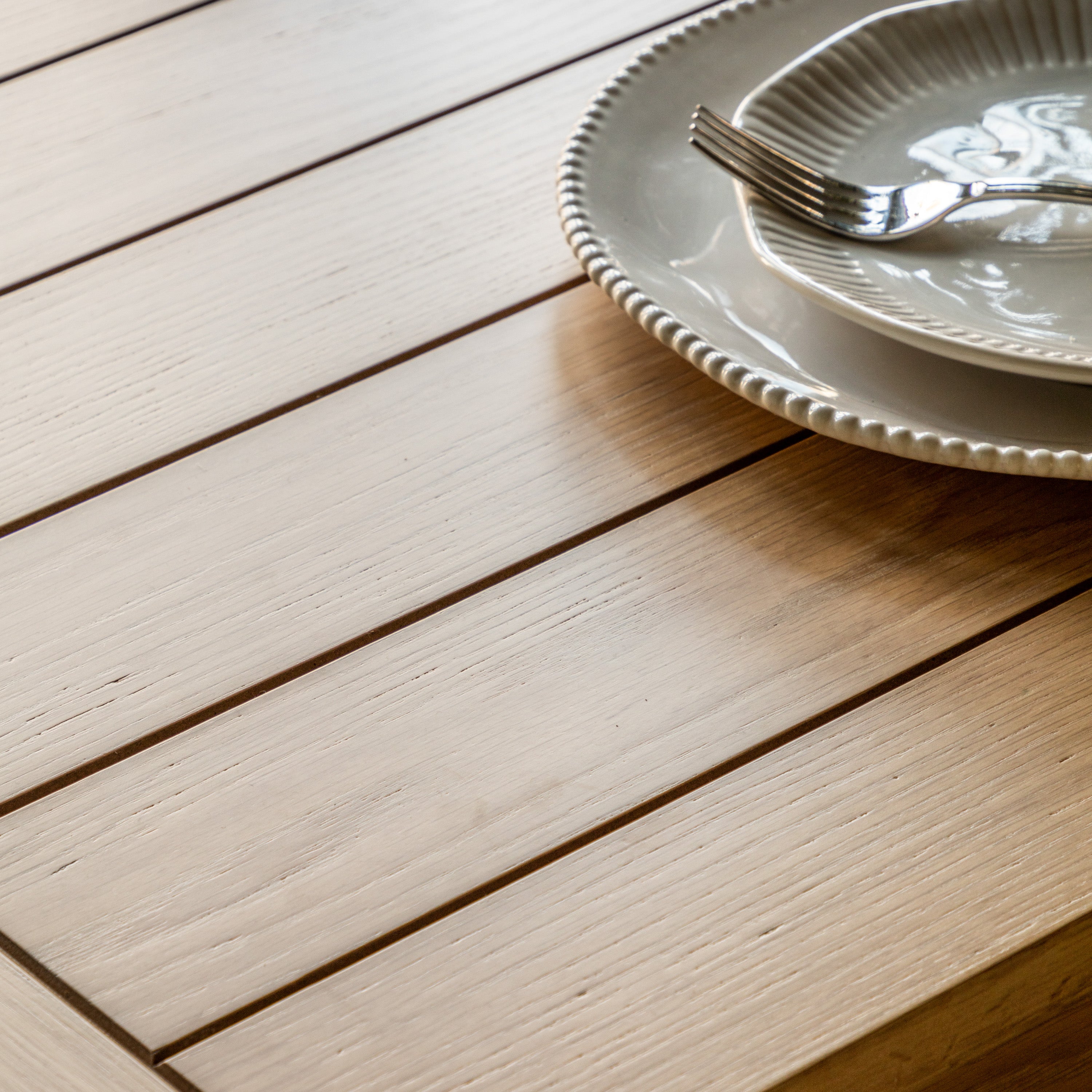 Radley Trestle Natural Oak Wood Extending Dining Table | 8-10 Seater
